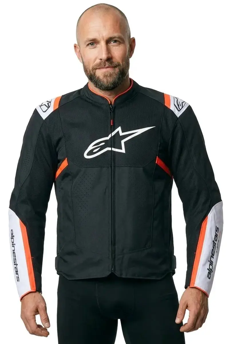 Alpinestars T-SPS Air V2 Motorjas - XXXL - Zwart/Wit/Fluo Rood