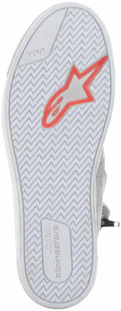 Alpinestars Stated Licht Grijs Fluo Rood Motorschoenen 43
