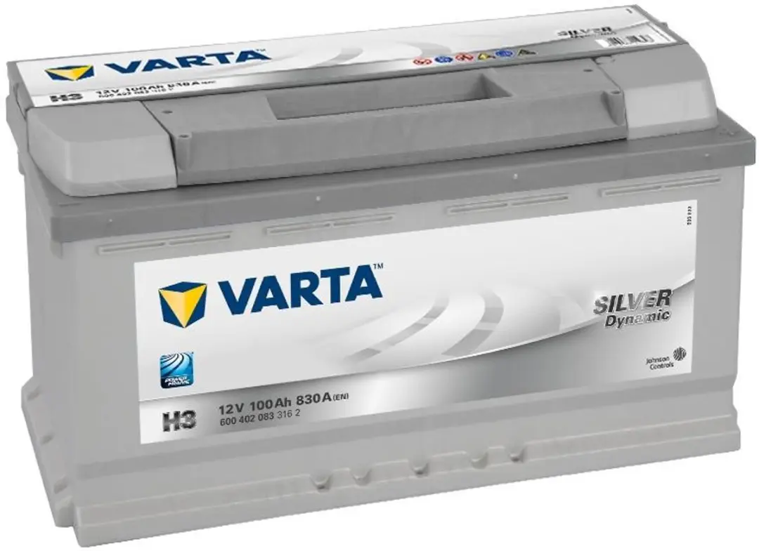 Varta H3 Silver Dynamic 12V 100Ah Accu - Auto