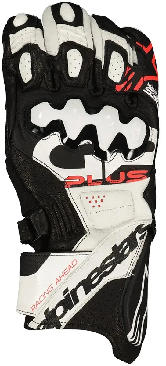 Alpinestars GP Plus R V3 Handschoenen - Maat L - Zwart/Wit/Fluo Rood