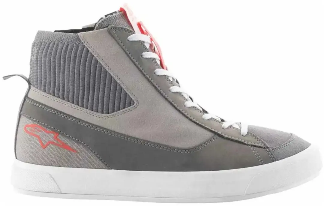 Alpinestars Stated Licht Grijs Fluo Rood Motorschoenen 41