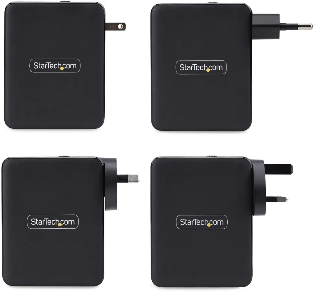 Startech 3114GCU-WALL-CHARGER Adapter - 4x USB - Type A - Zwart - afbeelding 6 van 6