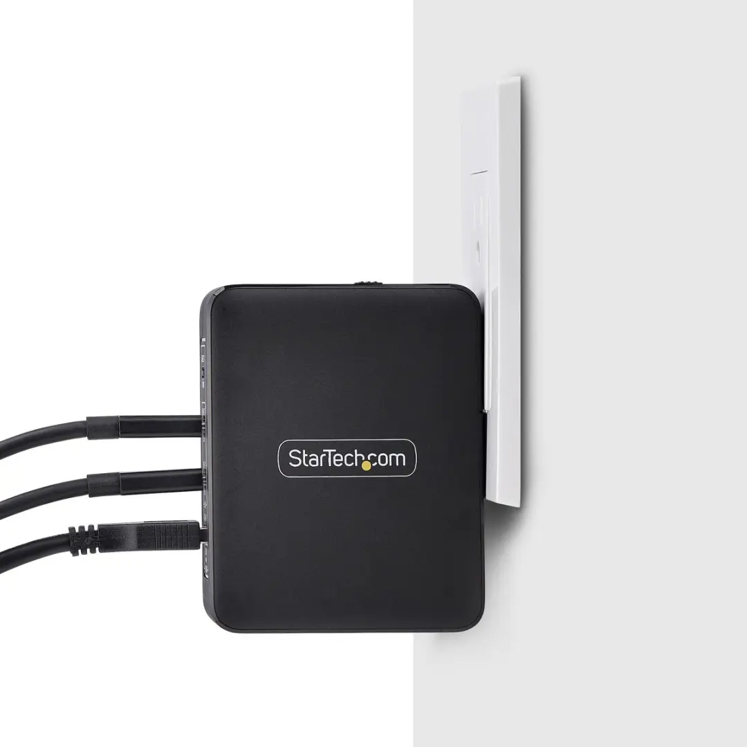 Startech 3114GCU-WALL-CHARGER Adapter - 4x USB - Type A - Zwart