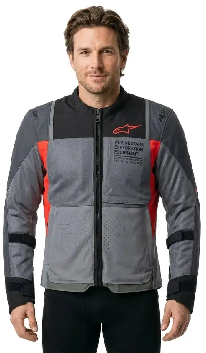 Alpinestars ST-2 Air Motorjas - Maat L - Deep Grijs/Rood