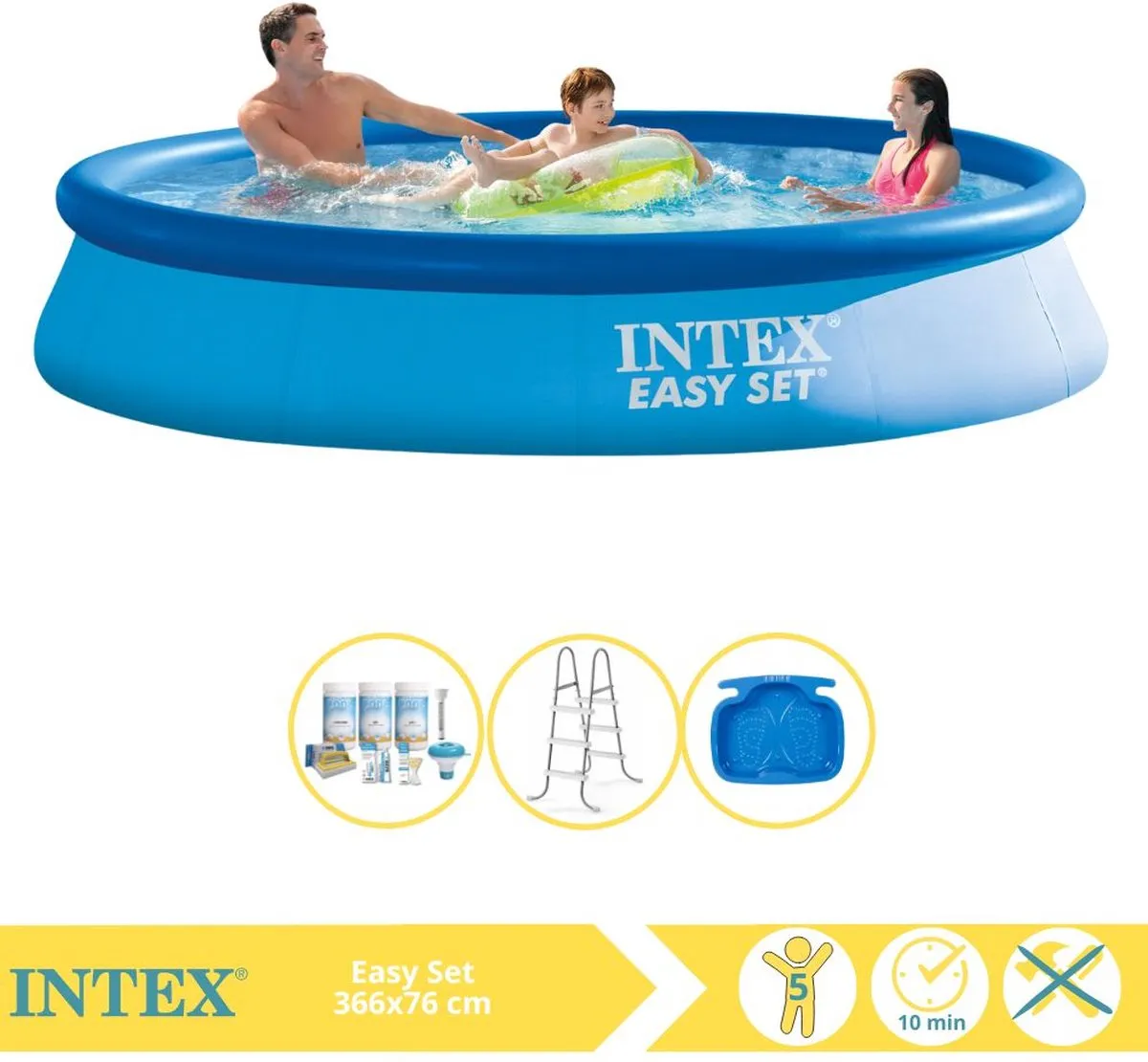 Intex Easy Set 28130NP Opblaaszwembad 366x76cm