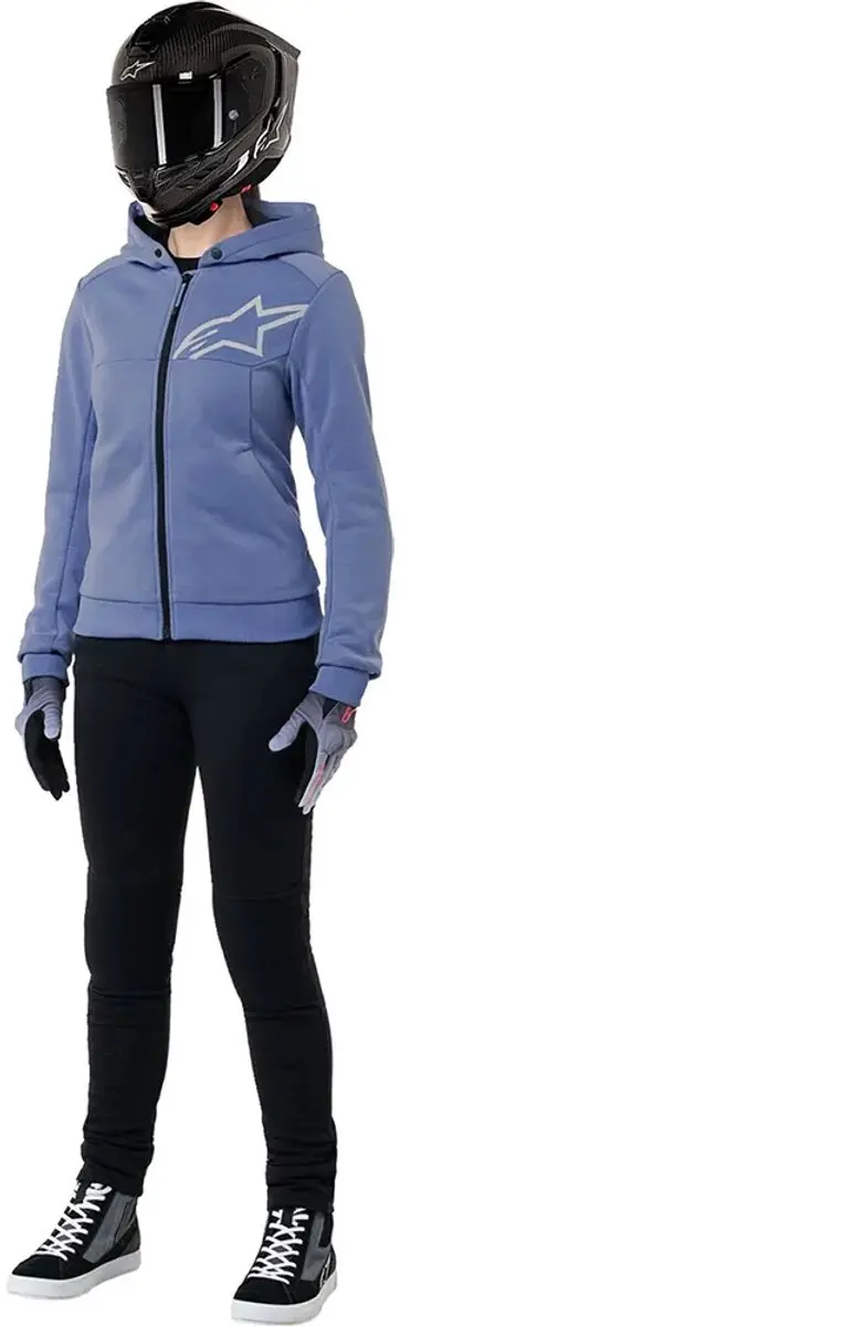 Alpinestars Stella Chrome V2 Sport Hoodie - Maat M - Paars/Wit
