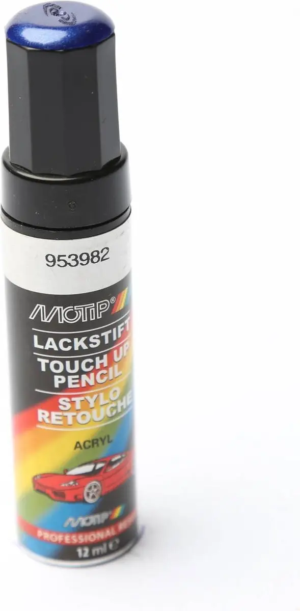 Motip Auto Lakstift Blauw Metallic 12ml