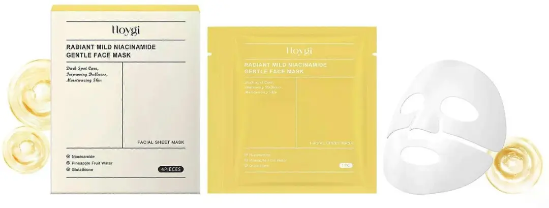 Biodance Radiant Vita Niacinamide Real Deep Mask - 4x34ml - Geel
