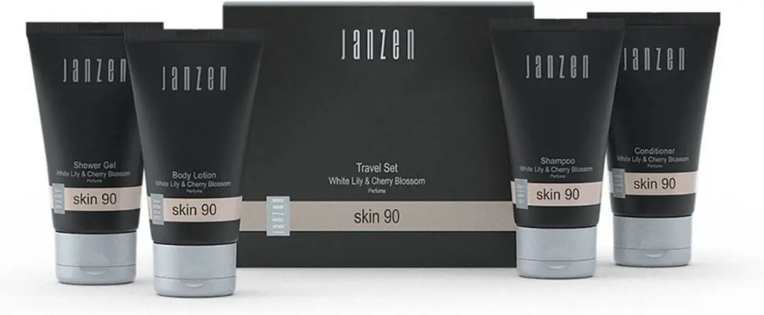 Janzen Travel Set Skin 90 - 4x40ml - Bodylotion & Douchegel