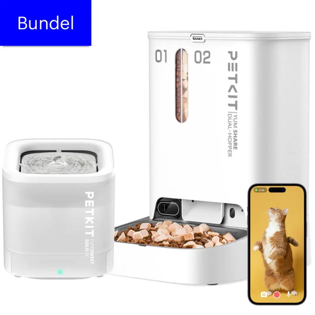 Petkit YumShare Dual Hopper Eversweet Bundel