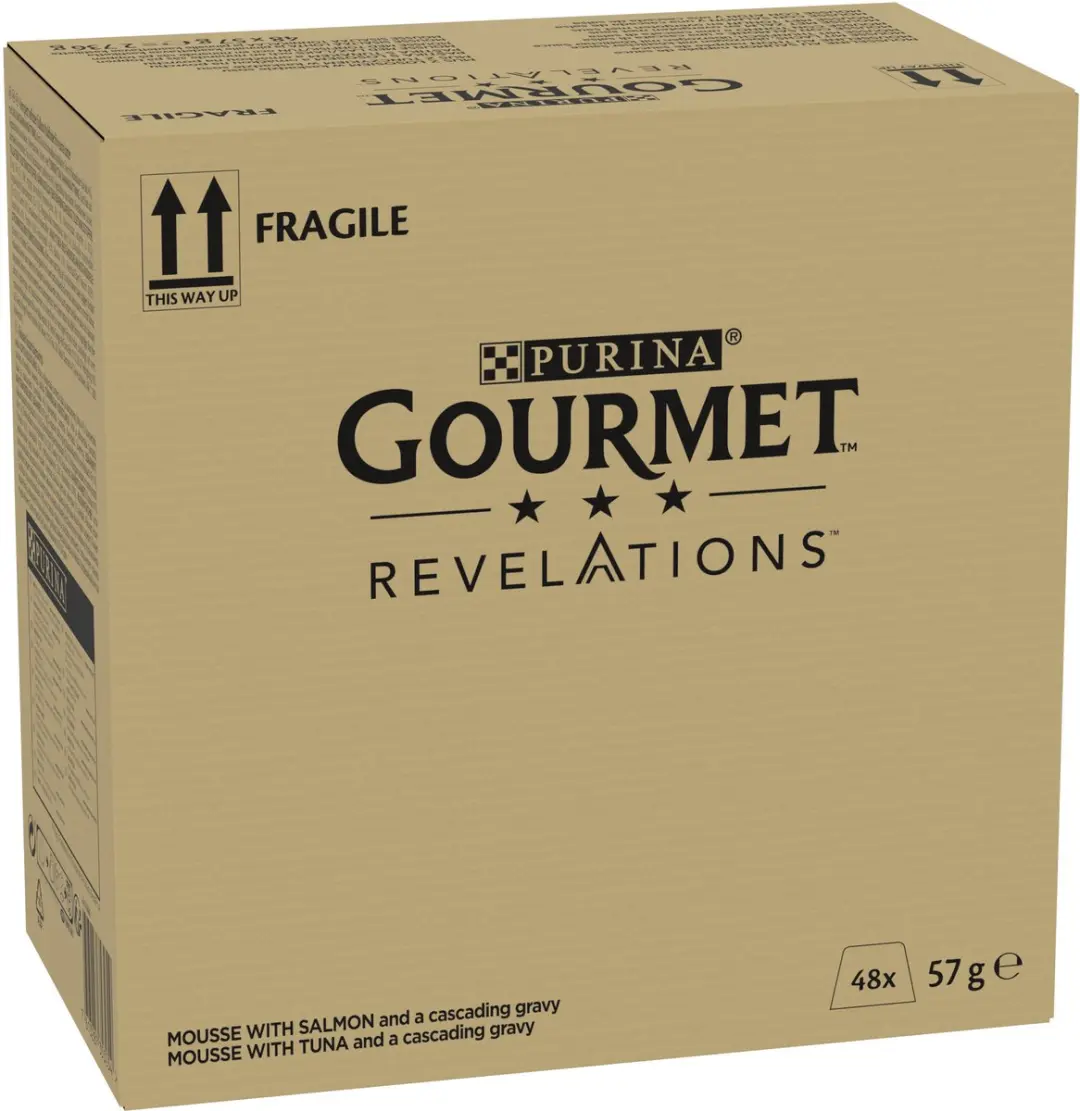 Gourmet Revelations Mousse Kattenvoer - Zalm & Tonijn 48x57g