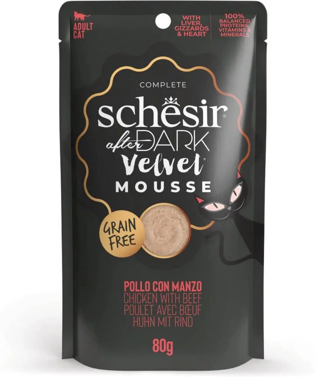 Schesir After Dark Velvet Kattenvoer 80g