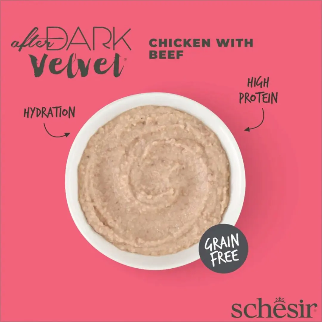 Schesir After Dark Velvet Kattenvoer 80g - Kip & Rund