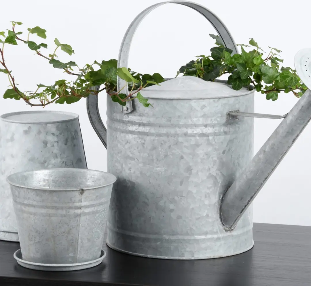 Esschert Design Zink Vogelschaal 10cm - Hangend - Grijs