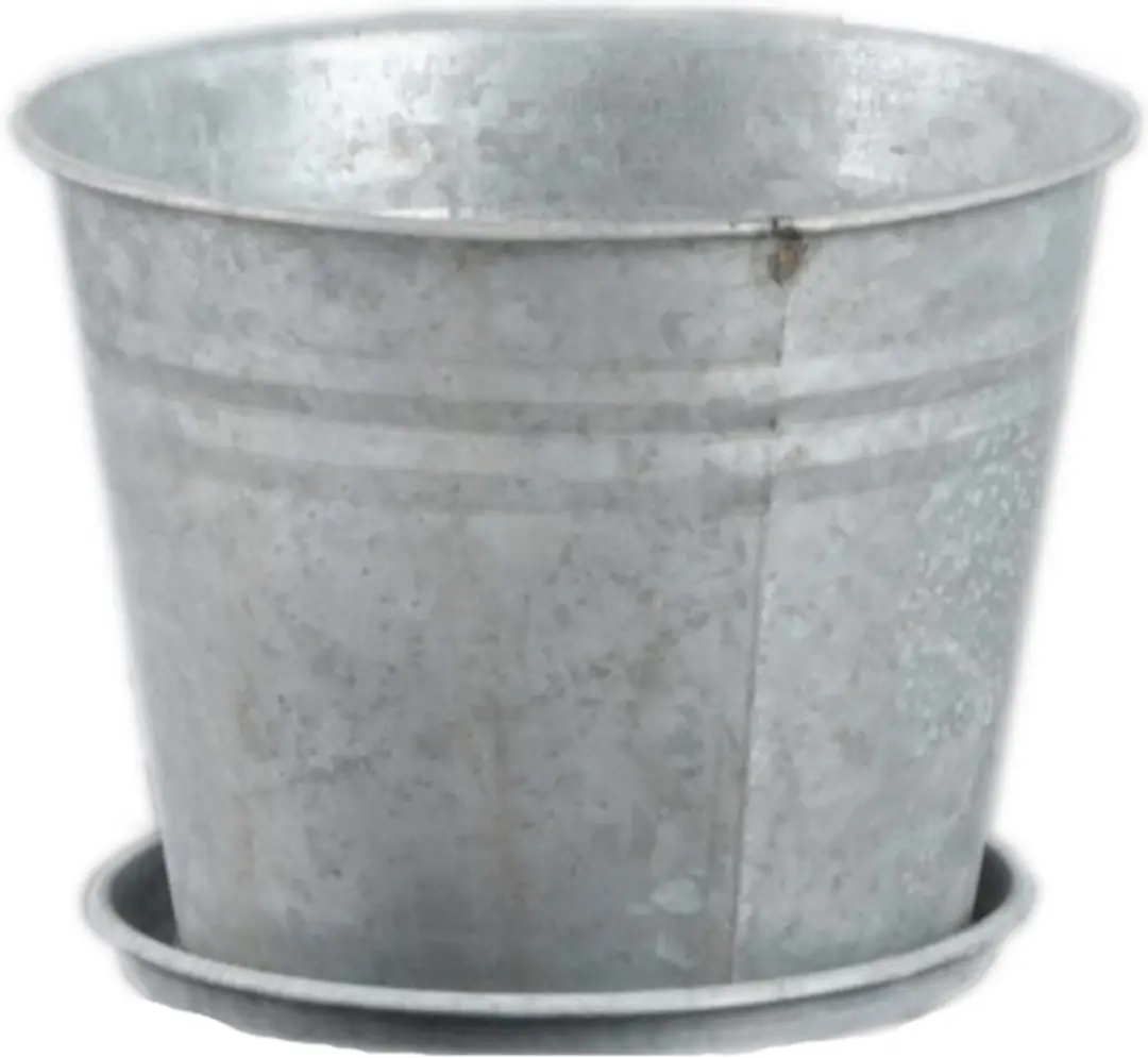 Esschert Design Zink Vogelschaal 10cm - Hangend - Grijs
