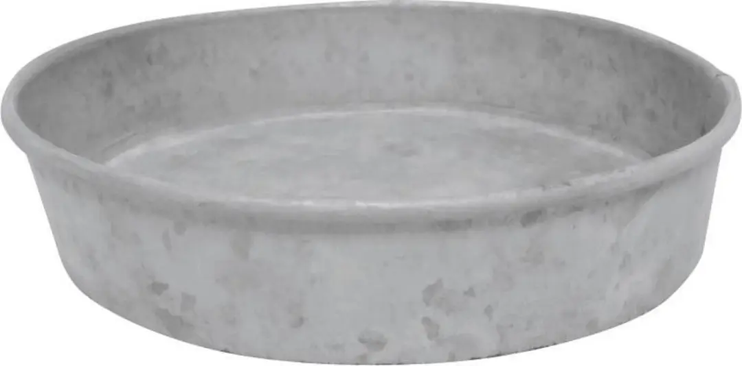Esschert Design Zink Vogelschaal 10cm - Hangend - Grijs
