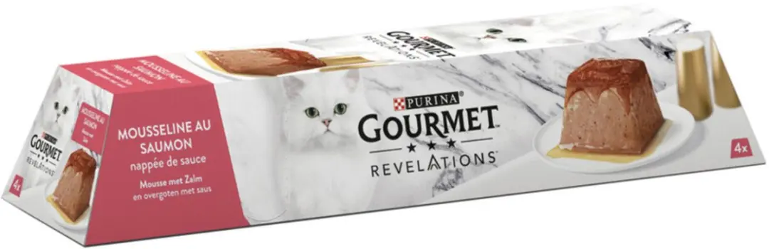 Gourmet Mousse Kattenvoer Zalm - 4x57g