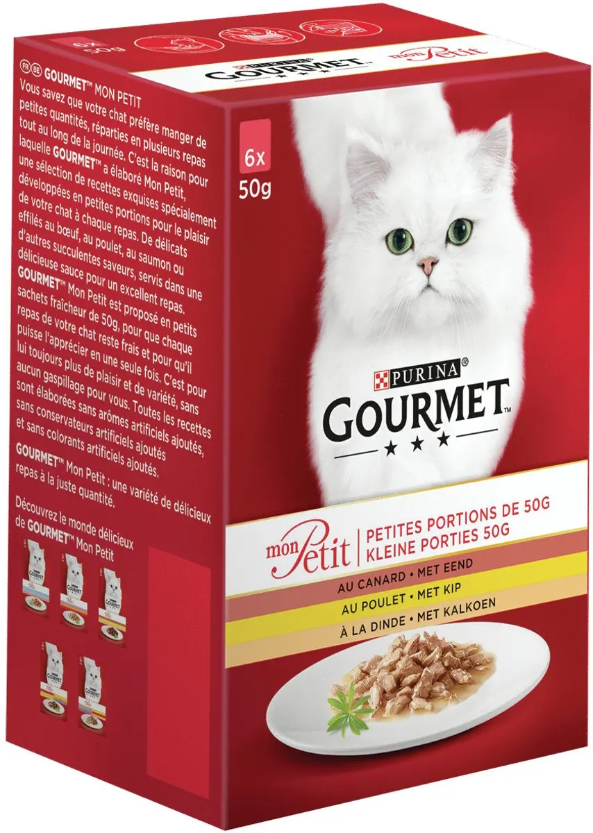 Gourmet Mon Petit Gevogelte Kattenvoer 6x50g