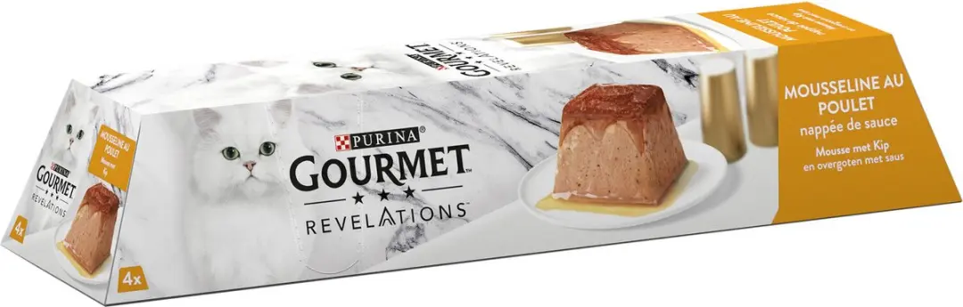 Gourmet Mousse Kattenvoer Kip - 4x57g