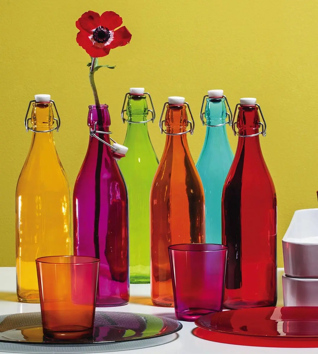 Bormioli Giara Fles 1L - Grijs