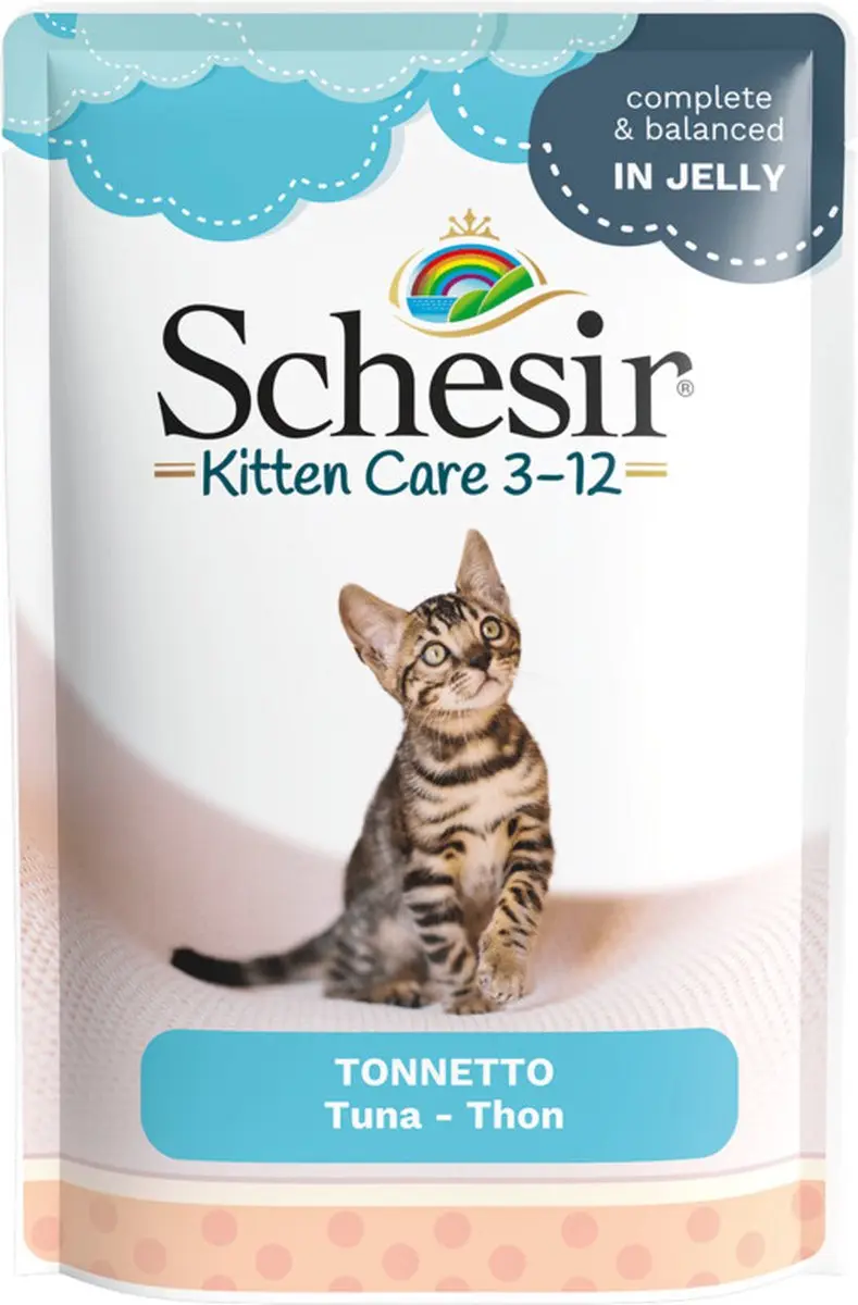 Schesir Kattenvoer Kitten Tonijn in Gelei 85g