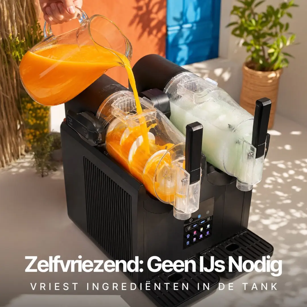 SEEGER SuperSlush Twin SLFRZ2BK Slushmachine - 7 Programma's - 300W - 4L - Zwart - afbeelding 6 van 6