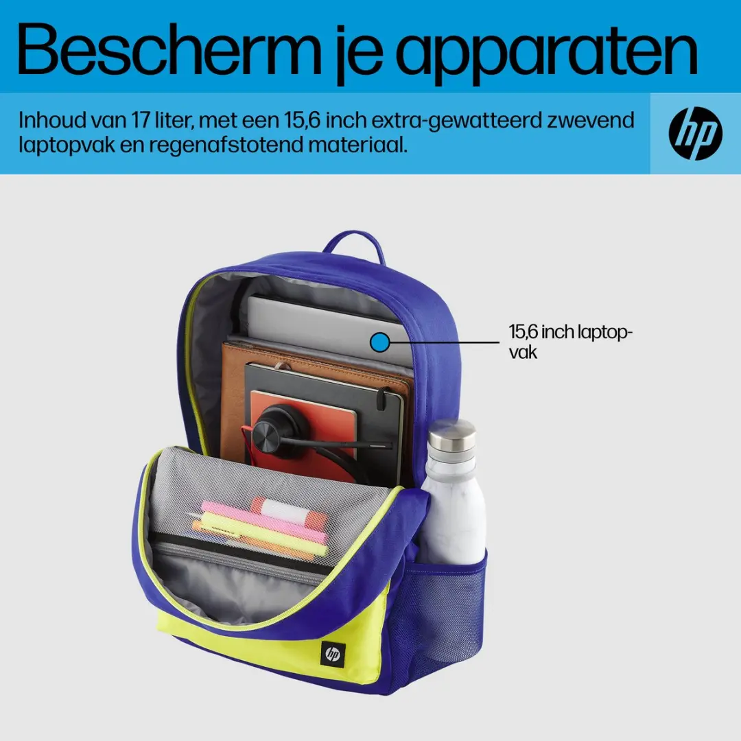 HP Campus Backpack - Antidiefstal Rugtas - Blauw
