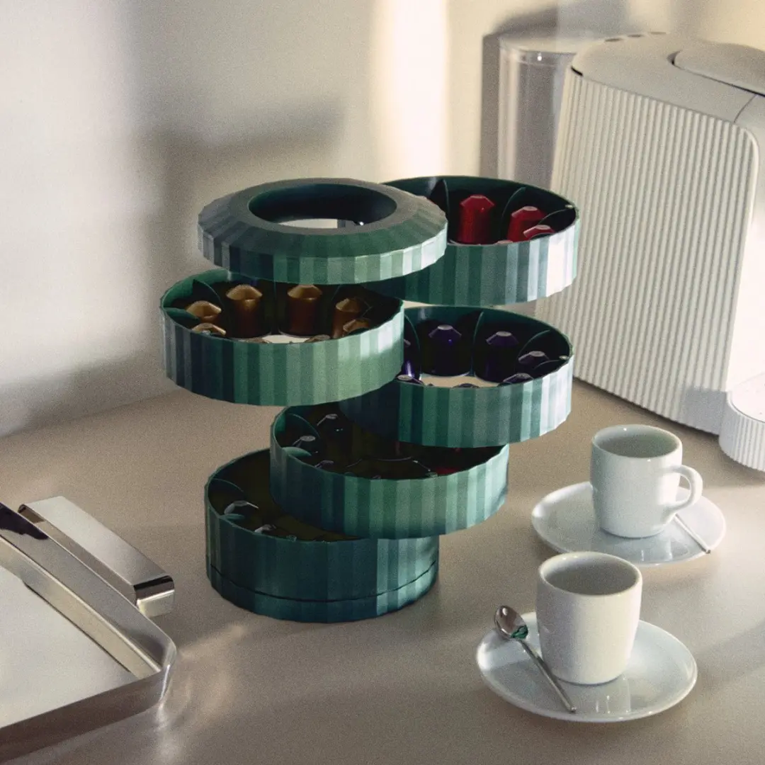 Alessi Plissé Koffiecapsulehouder - Groen