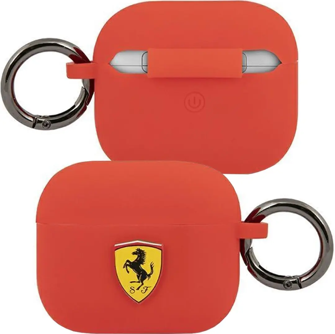Ferrari Siliconen Hoesje AirPods 3 - Rood