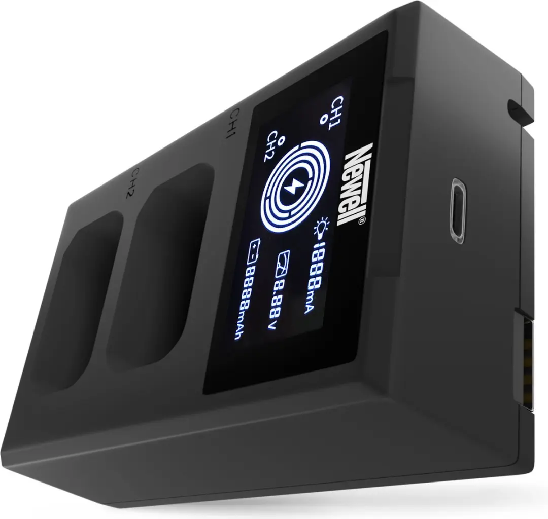 Newell FDL-USB-C Dual-Channel Oplader NP-FW50 - 2x USB-C - Zwart