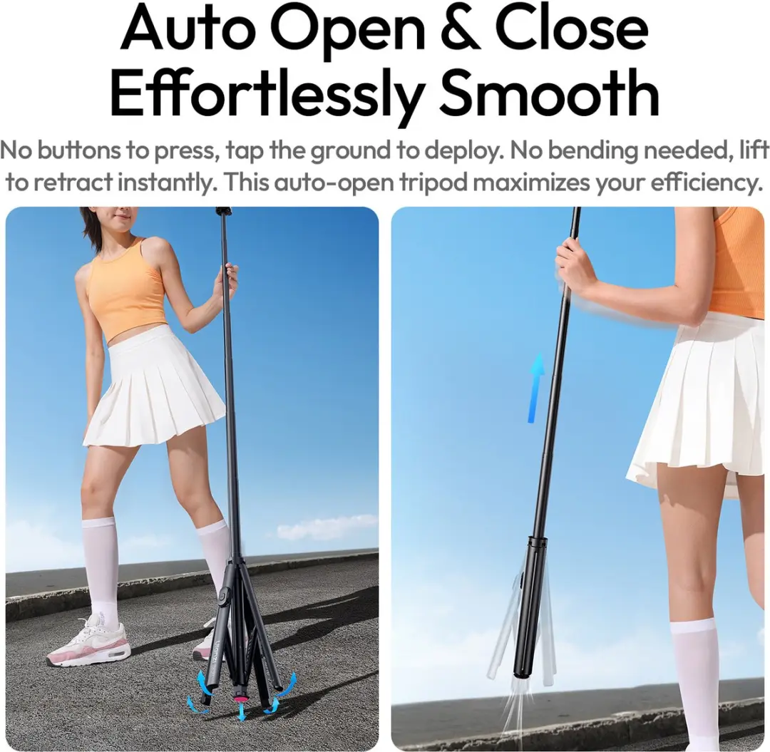 Ulanzi SK-21 Selfie Stick Statief - Zwart