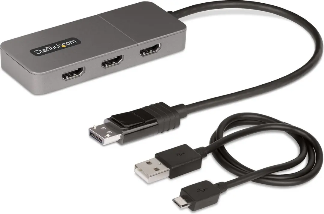 Startech MST14DP123HD DisplayPort naar 3x HDMI Hub - Grijs