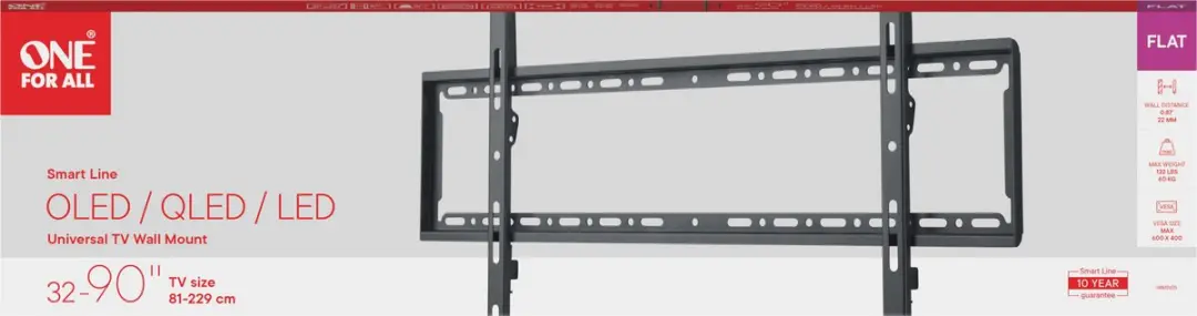 One For All WM2615 Wandbeugel 88 inch