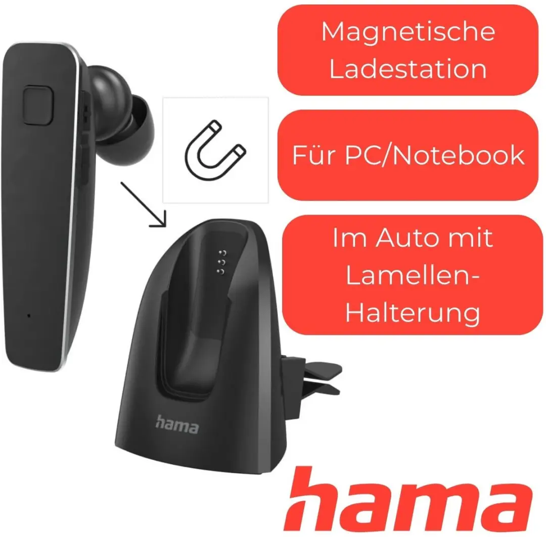Hama MyVoice1500 Headset - Bluetooth - Wit