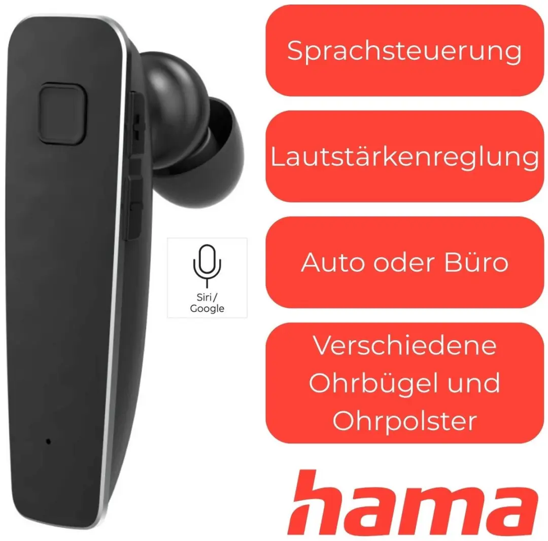 Hama MyVoice1500 Headset - Bluetooth - Wit