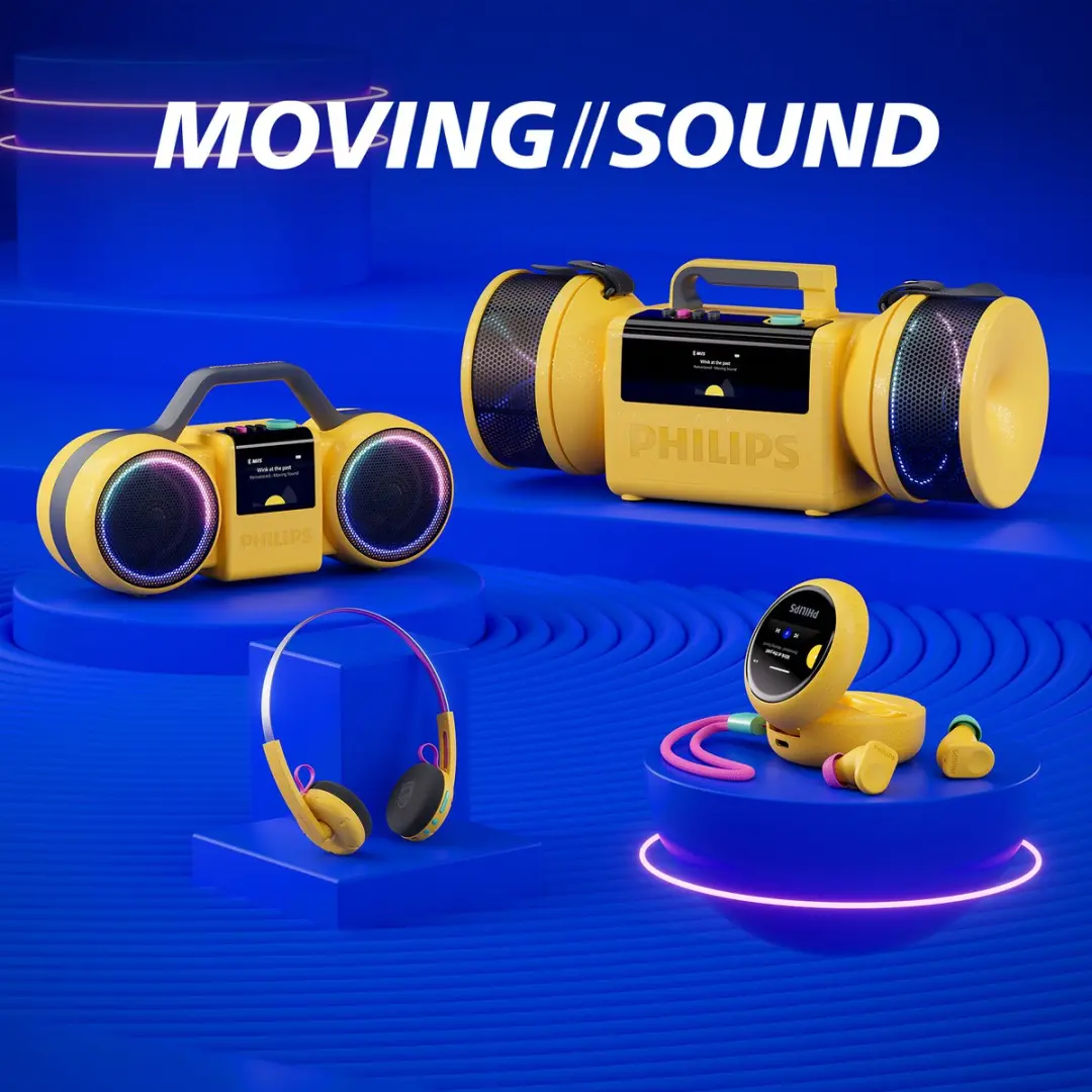 Philips The Tube TAMS80Y/00 Bluetooth Speaker - 280W - Geel
