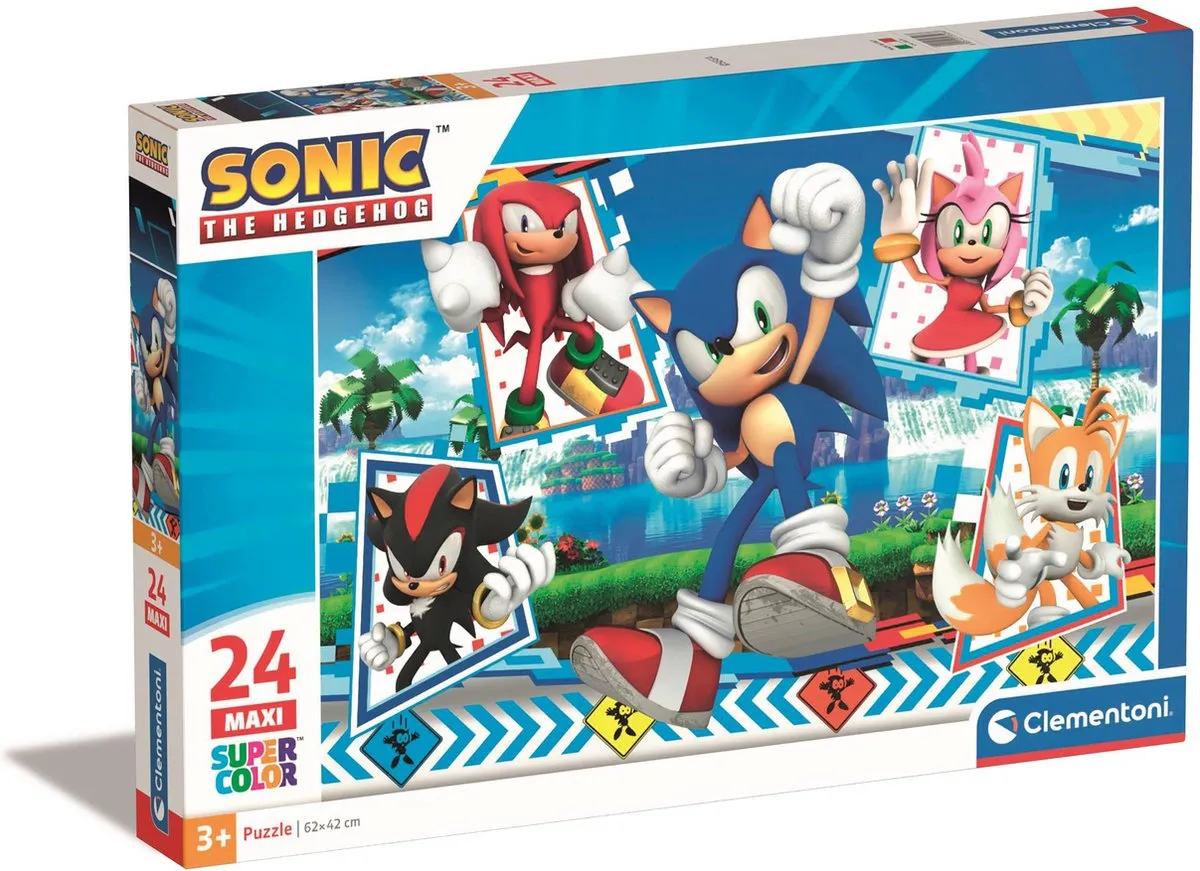 Clementoni Sonic Kinderpuzzel 24 Maxi Stukjes