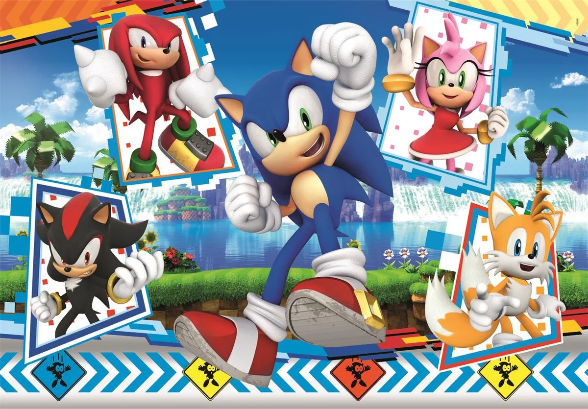 Clementoni Sonic Kinderpuzzel 24 Maxi Stukjes - Multikleur