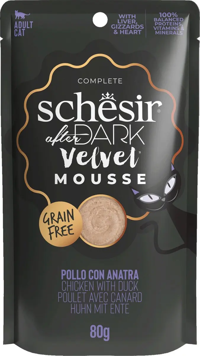 Schesir After Dark Velvet Kattenvoer 80g