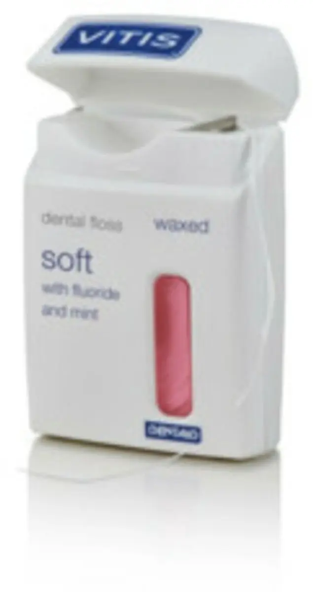 Vitis Waxed Dental Floss Fluoride & Mint - 6x50m