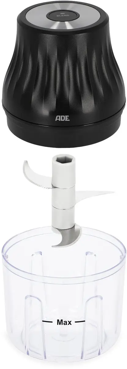 ADE Kitchen Gadgets Multihakker 15cl - Zwart/Transparant