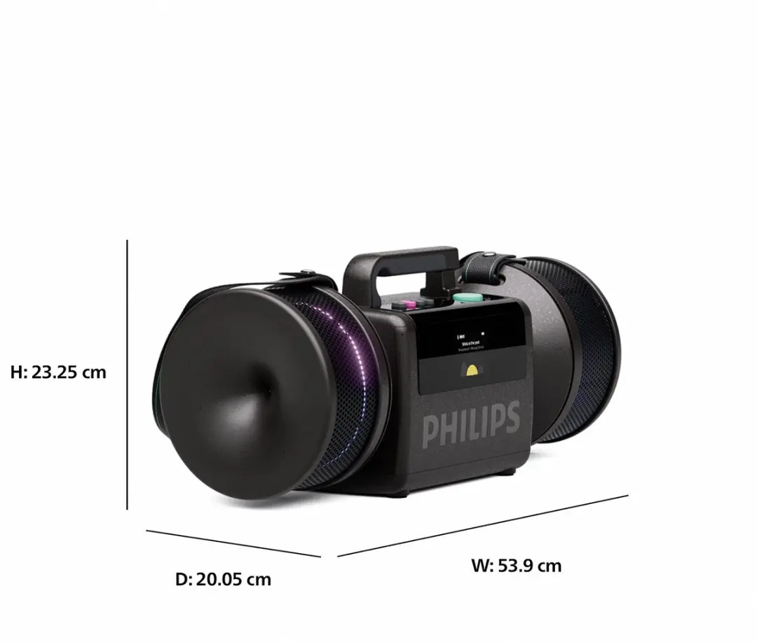 Philips The Tube TAMS80B/00 Bluetooth Speaker - 140W - Zwart
