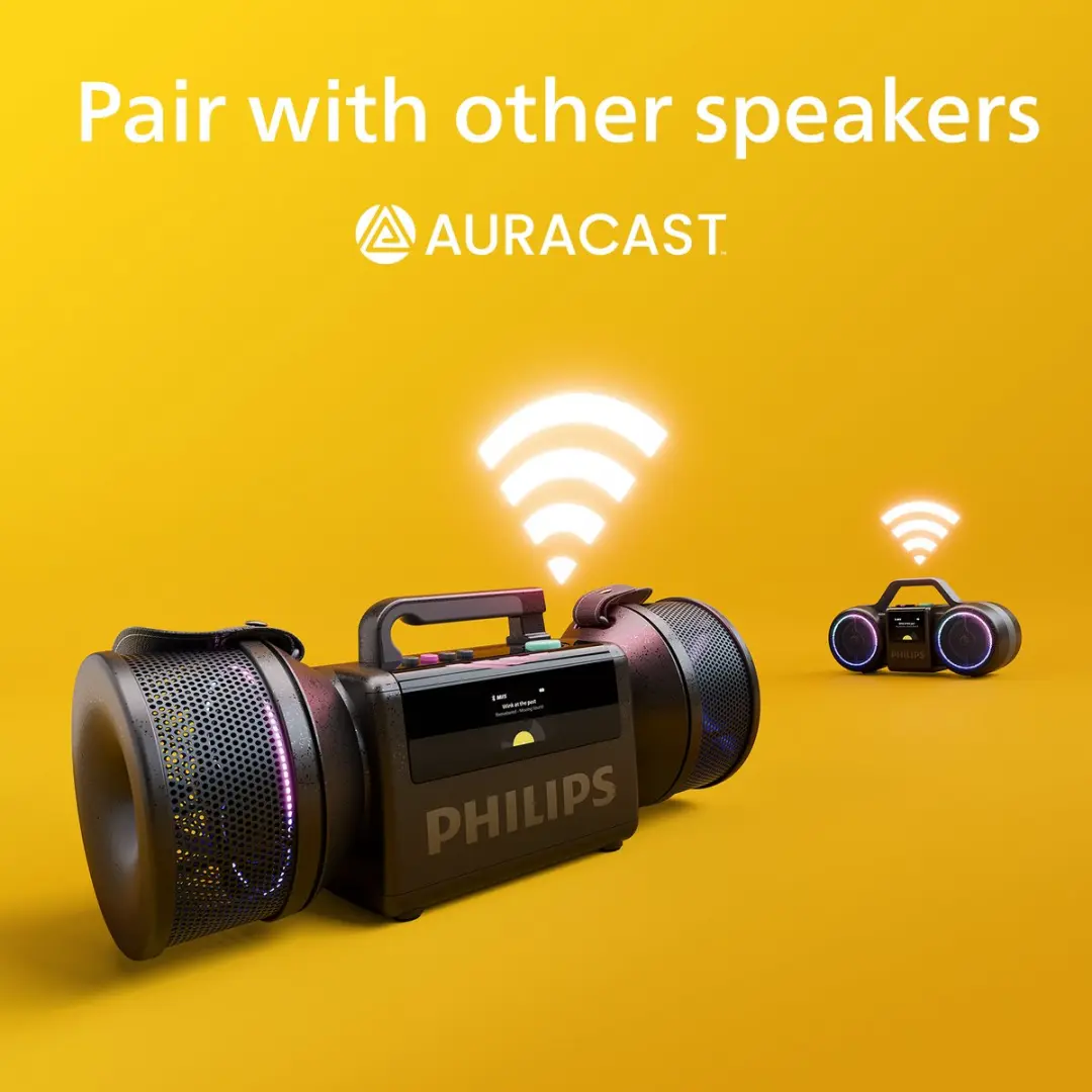 Philips The Tube TAMS80B/00 Bluetooth Speaker - 140W - Zwart