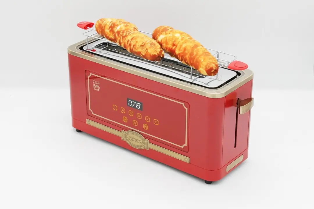 Kaiser T 4000 RotEm Retro Broodrooster - 2 Sandwiches - Bordeaux/Brons