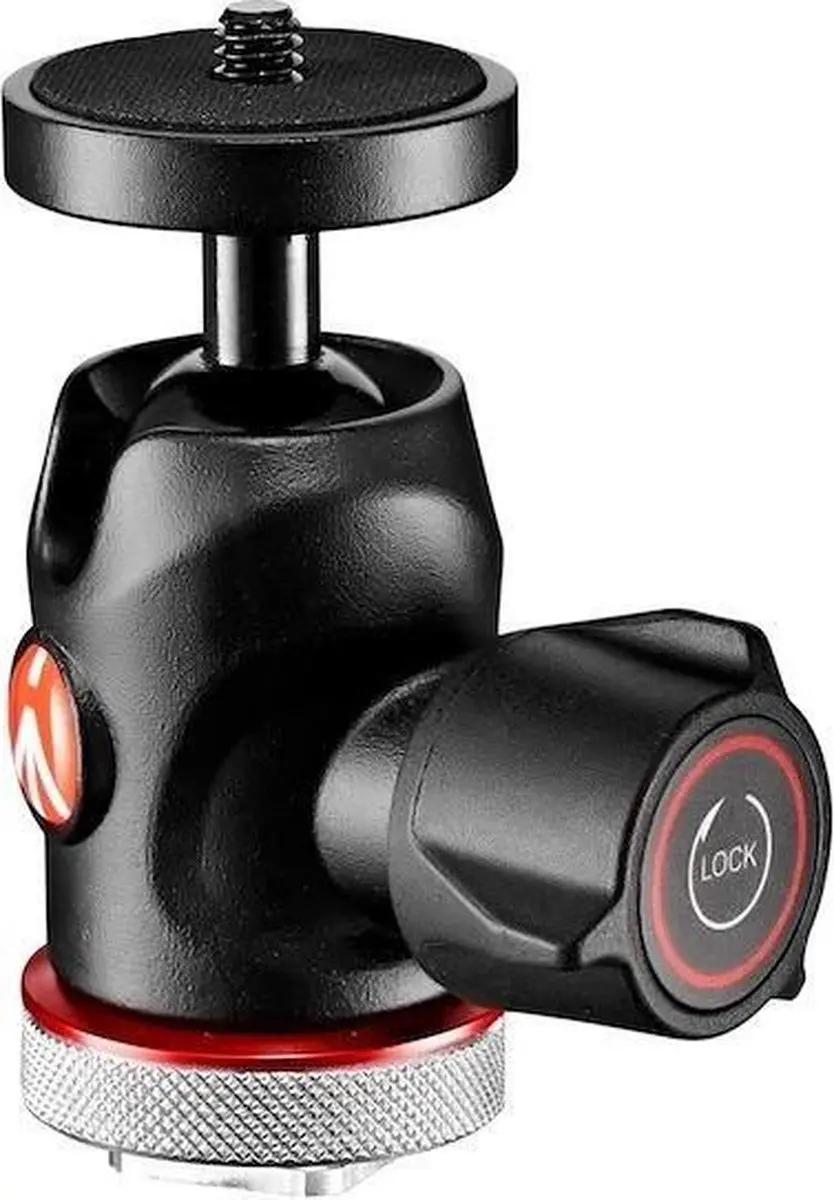Manfrotto MH492LCD-BH Mini Ball Head - 4 kg - Zwart