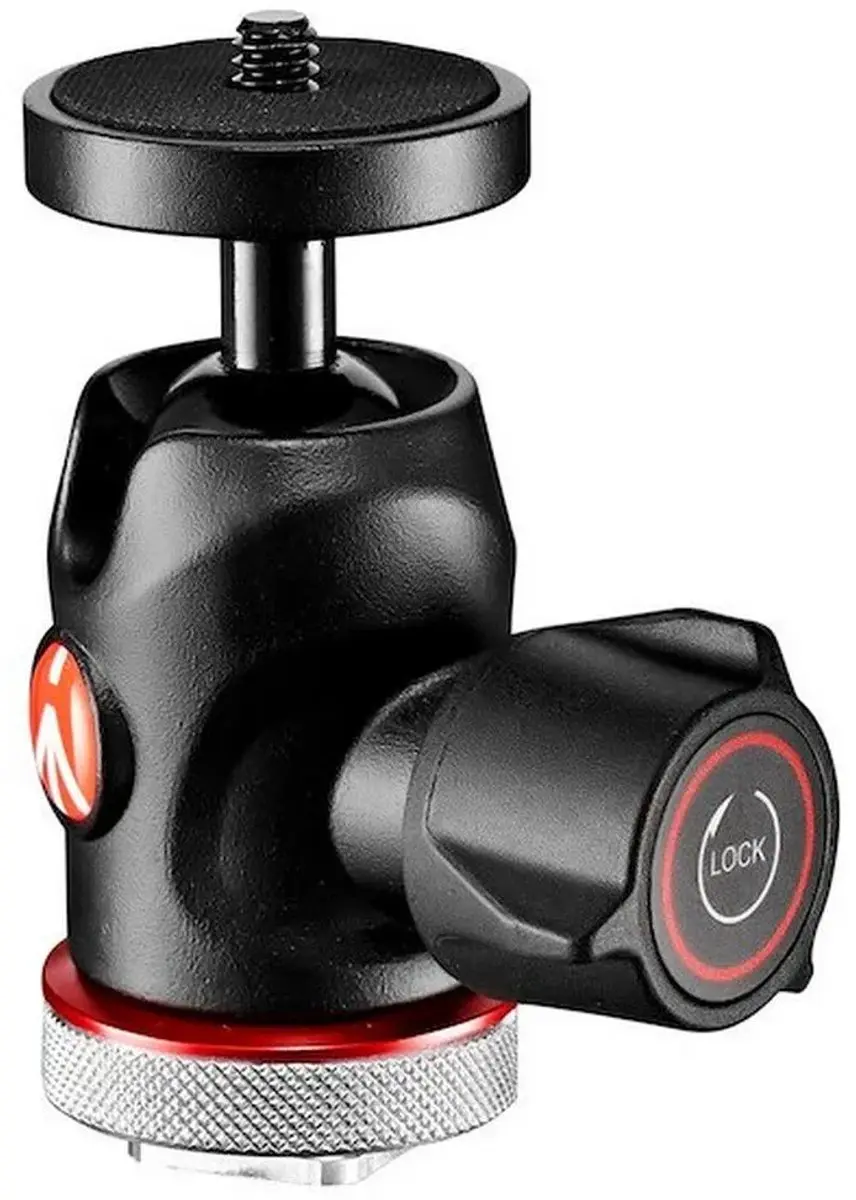 Manfrotto MH492LCD-BH Mini Ball Head - 4 kg - Zwart
