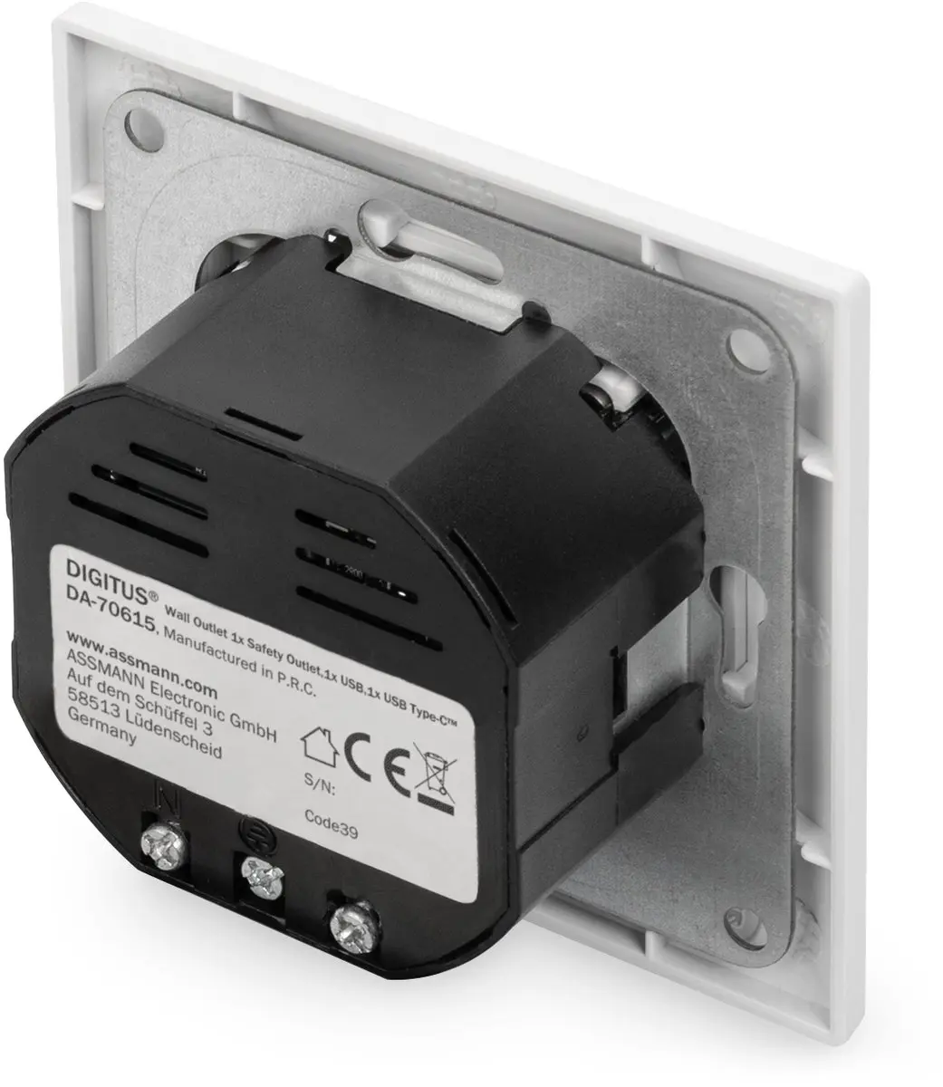 Digitus DA-70615 Stopcontact Onderbouw USB