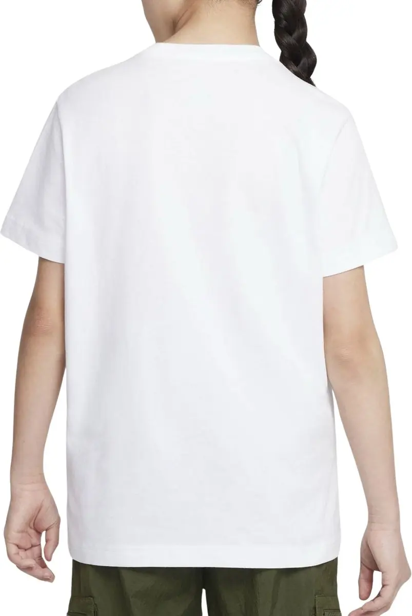 Nike Sportswear Meisjes T-shirt FD0928-100 - Wit/Zwart