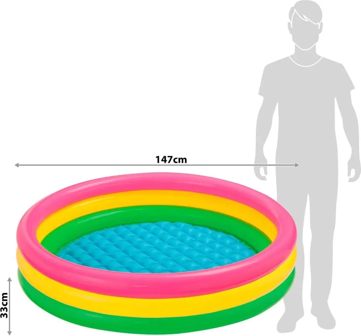 Intex Baby Zwembad 147x33cm - 300L - Meerkleurig