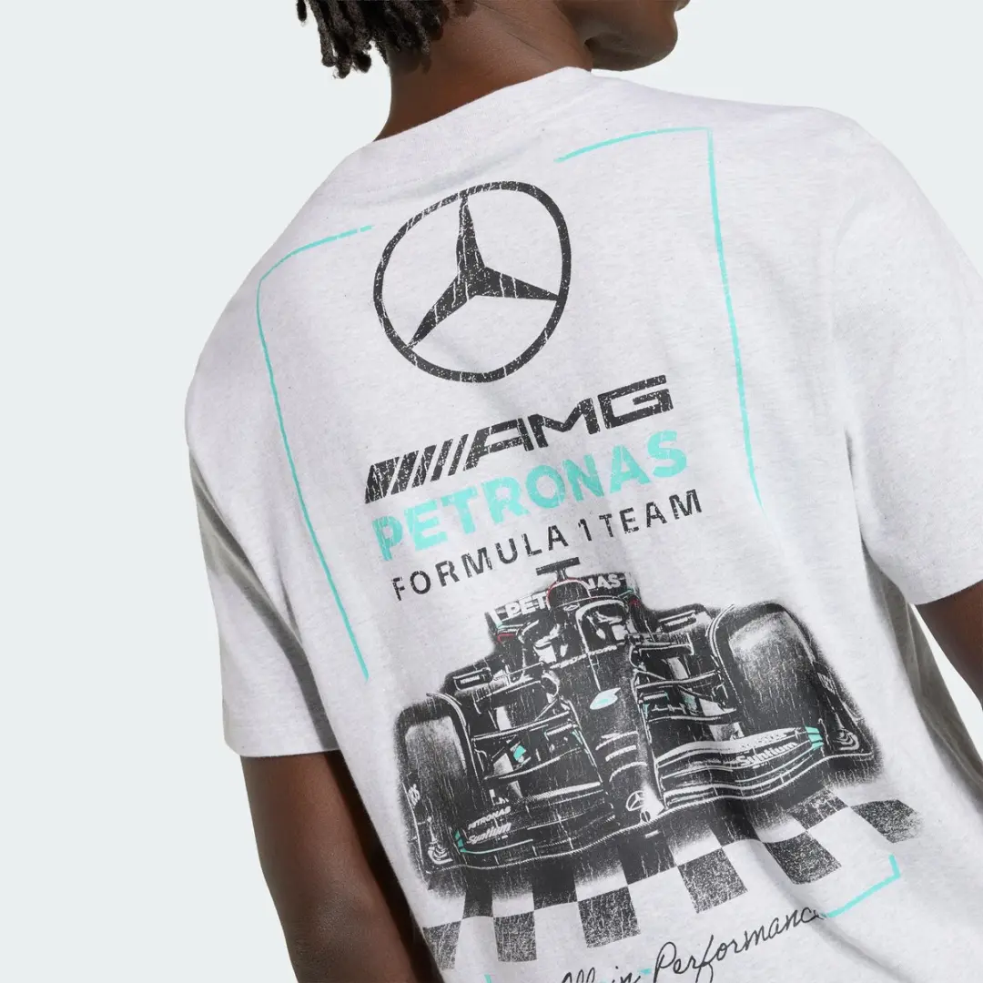 adidas Performance AMG Petronas F1 Team T-Shirt - Grijs - XXL